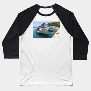 Roped boats. Baseball T-Shirt